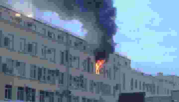 В Петербурге горит Арбитражный суд